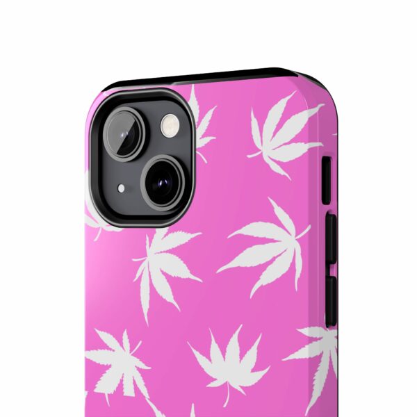 Pink Love Marijuana Leaf's Case For Apple Iphone - Image 34