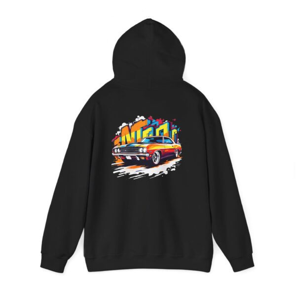 Neon Muscle Car Graphic Hoodie