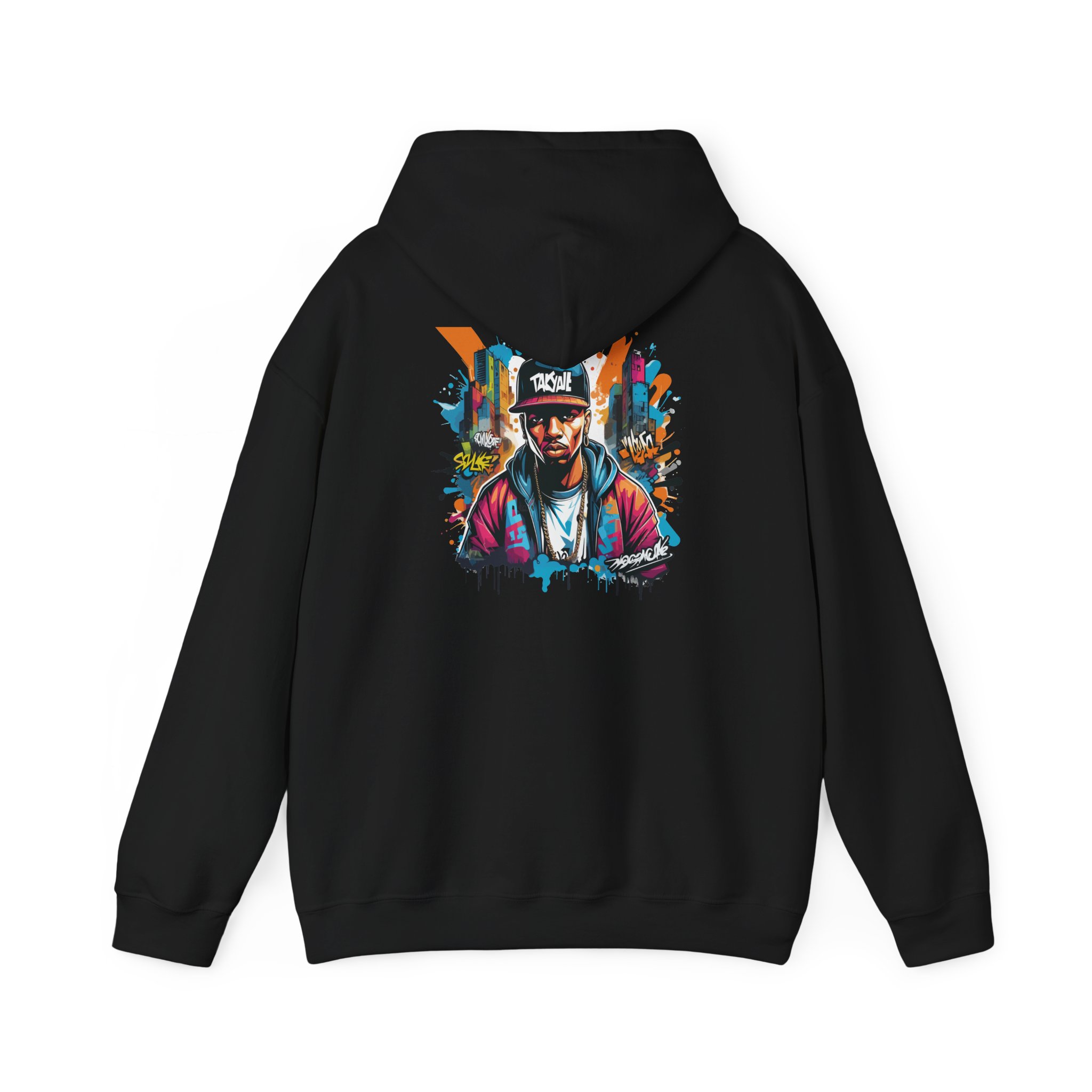 City Cap Portrait Graphic Hoodie - Image 3