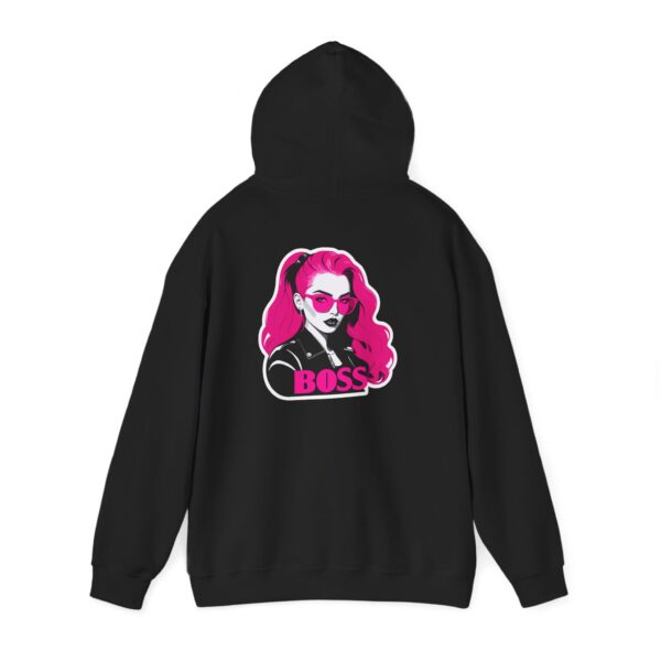 Pink Boss Portrait Graphic Hoodie