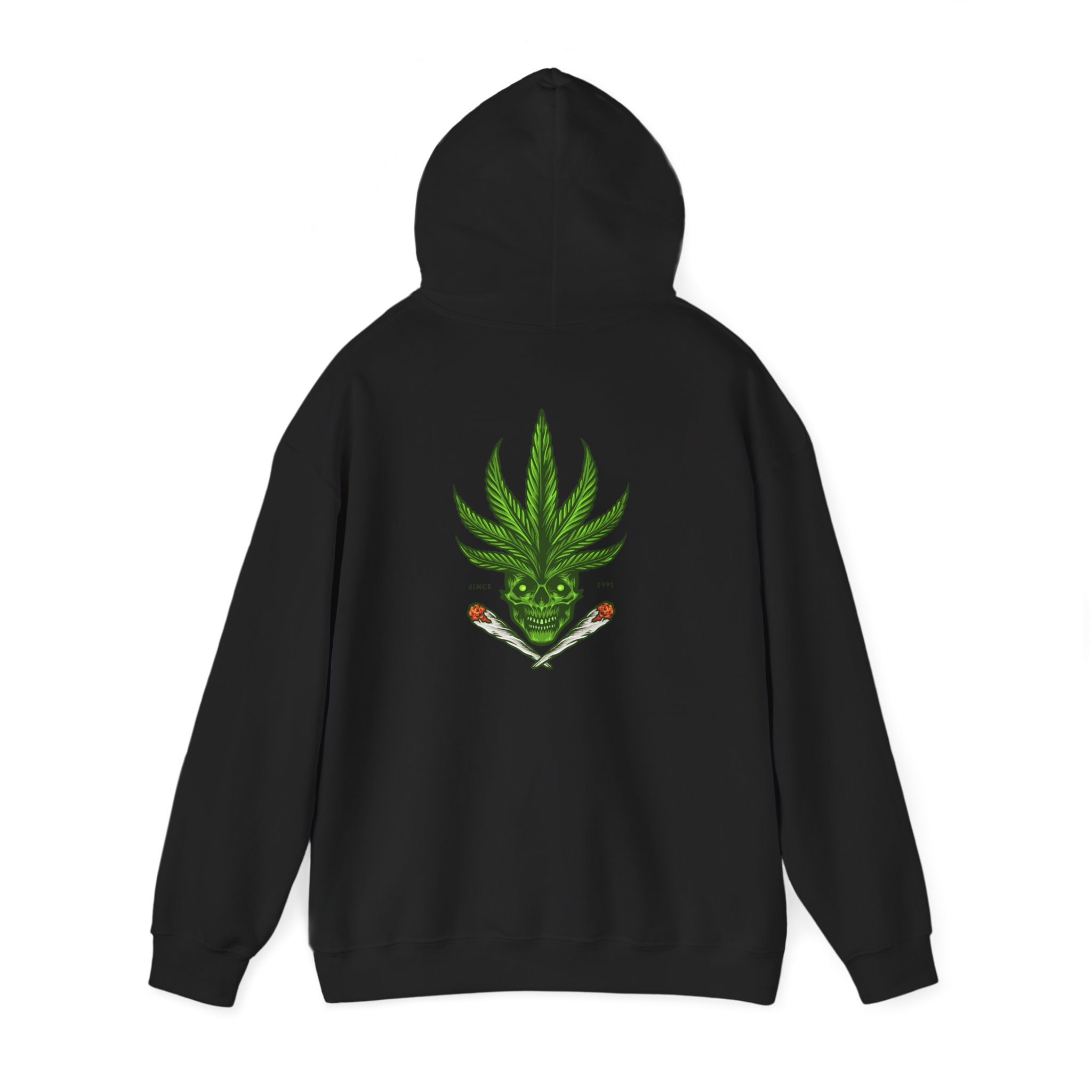Since 1991 Leaf Skull Graphic Hoodie - Image 3