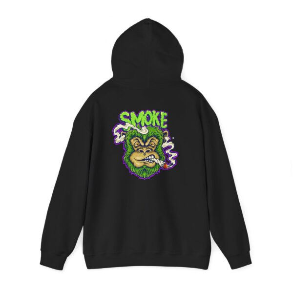 Smoke Lettering Monkey Graphic Hoodie