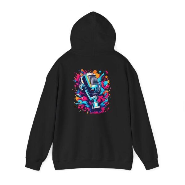 Vintage Mic Splash Graphic Hoodie