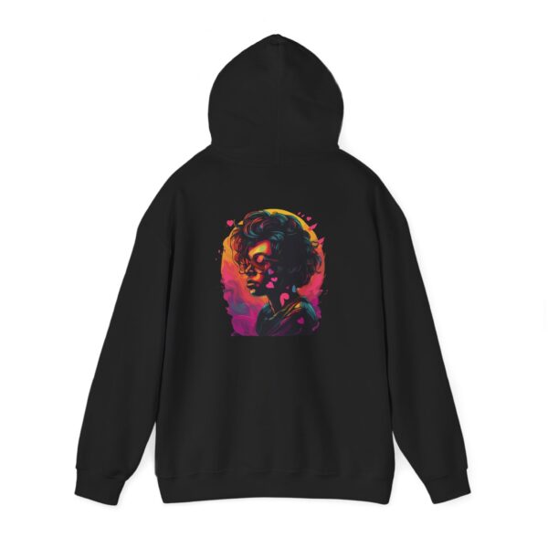 Heart Sunglasses Portrait Graphic Hoodie