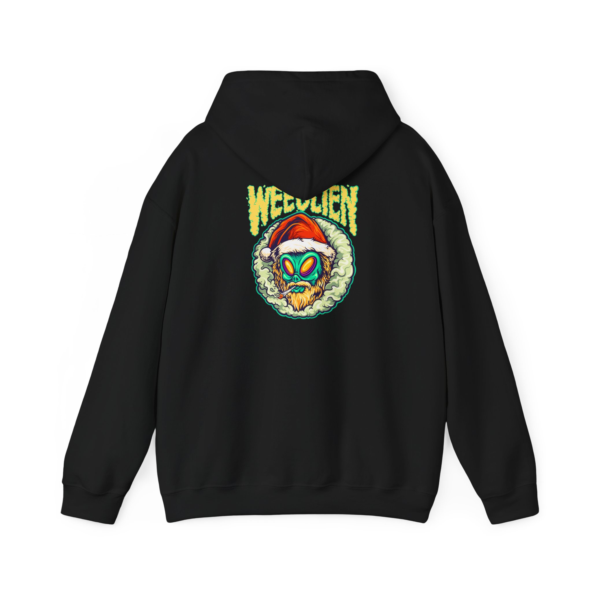 Weedlien Santa Alien Graphic Hoodie - Image 3