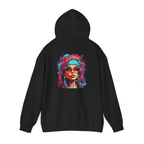 Headwrap Glasses Portrait Graphic Hoodie