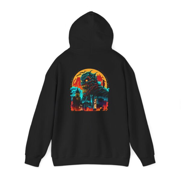 City Monster Moon Graphic Hoodie