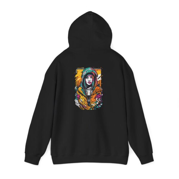 Flower Hood Portrait Graphic Hoodie