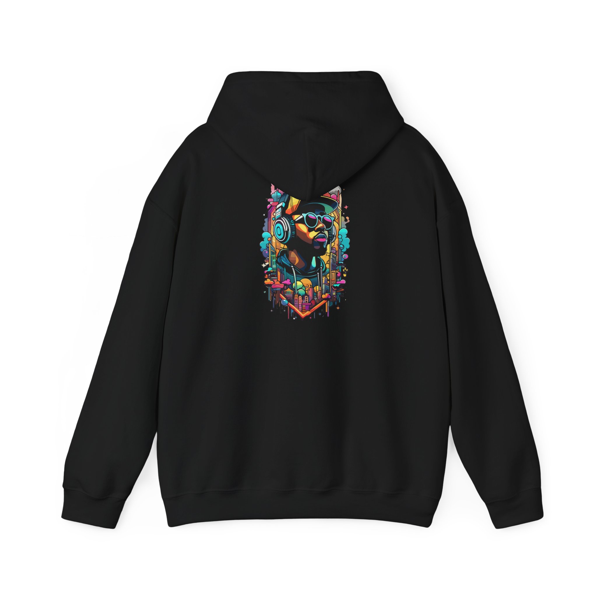 Cap City Headphones Graphic Hoodie - Image 3
