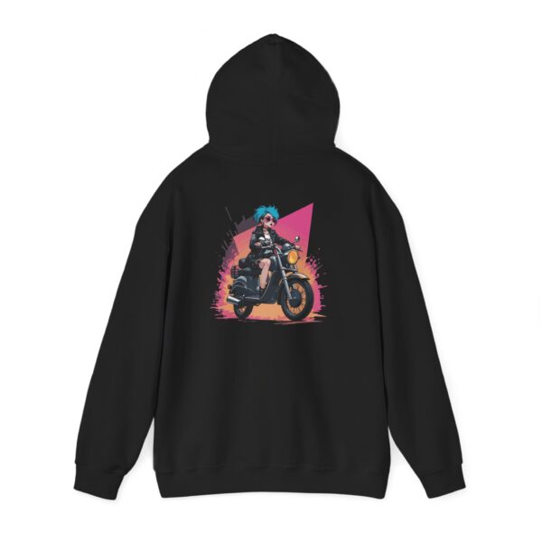 Scooter Rider Portrait Graphic Hoodie