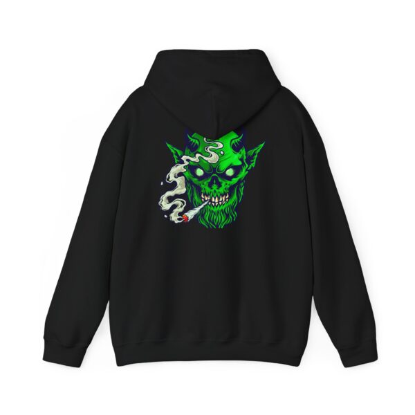 Neon Smoking Demon Graphic Hoodie