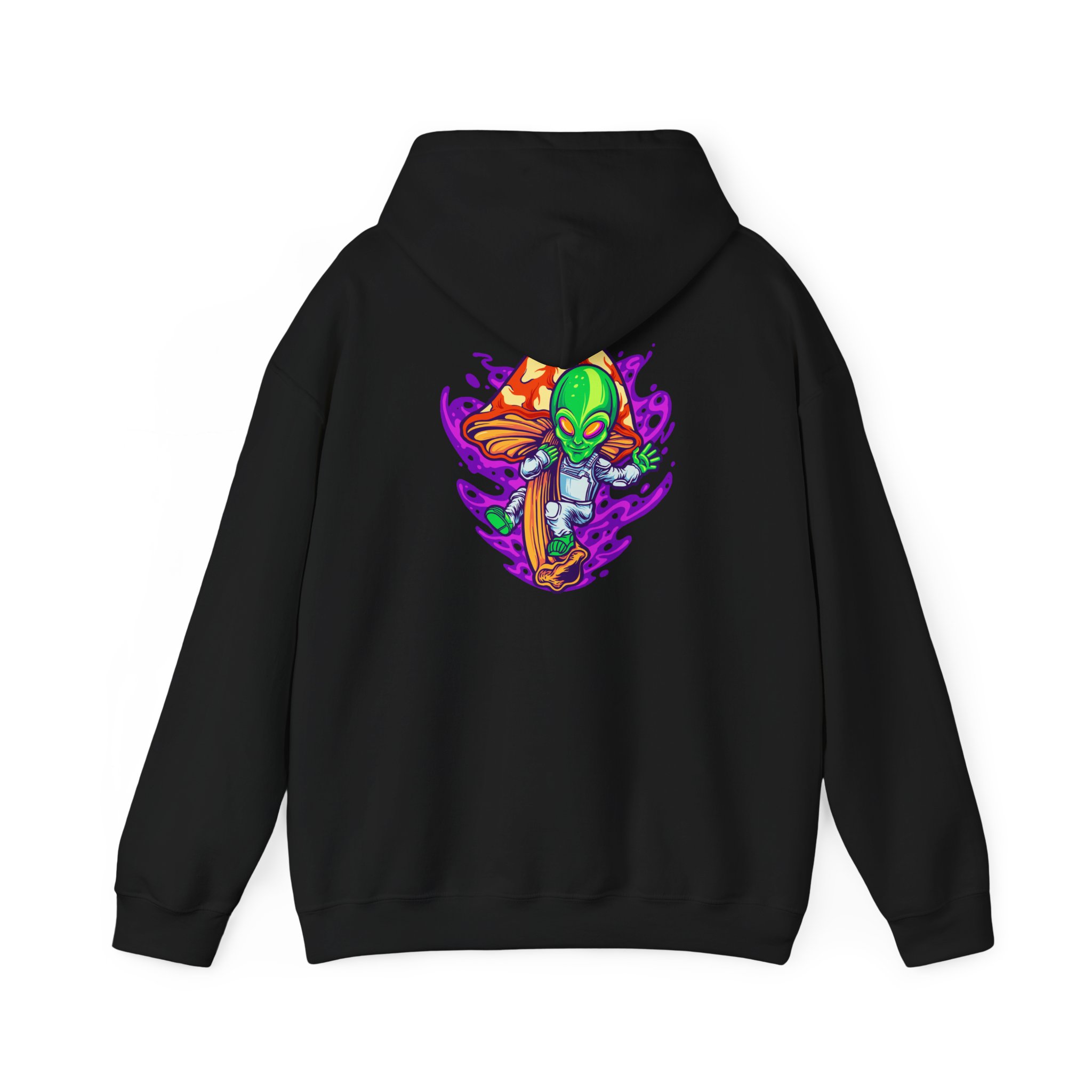 Cosmic Alien Mushroom Graphic Hoodie