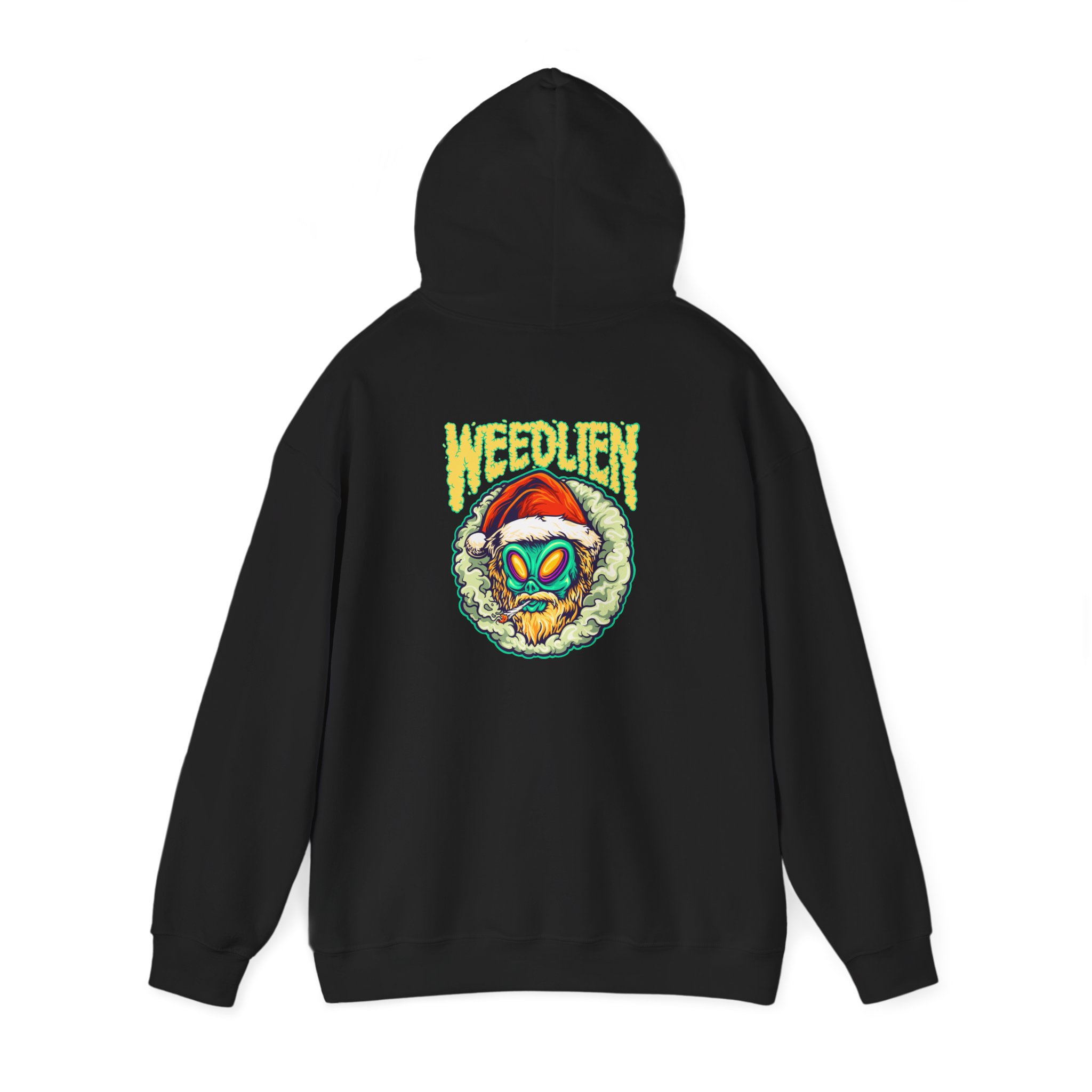 Weedlien Santa Alien Graphic Hoodie