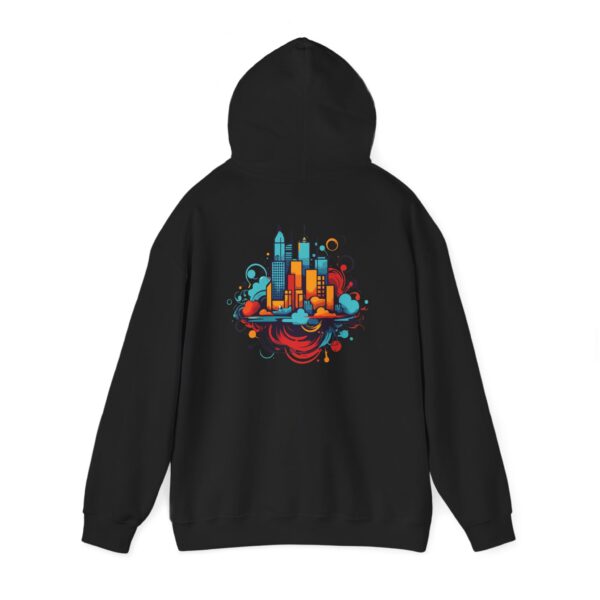 Floating City Swirl Graphic Hoodie