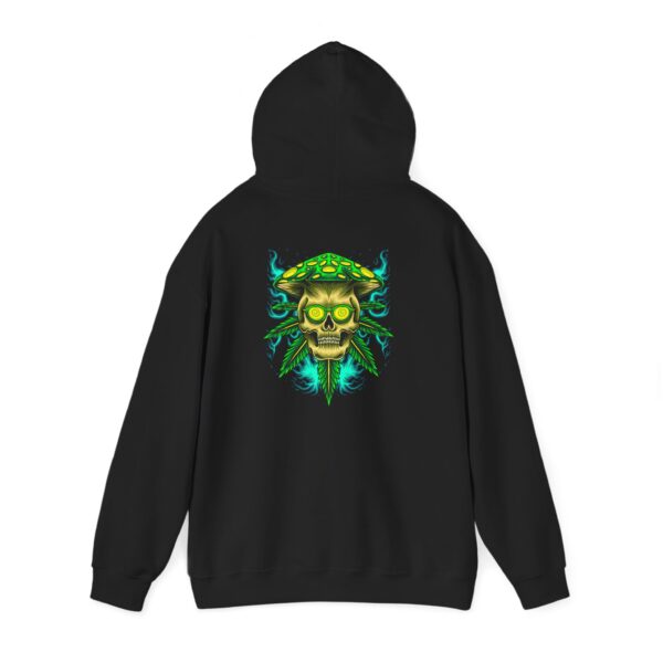Spiral Glasses Mushroom Skull Graphic Hoodie