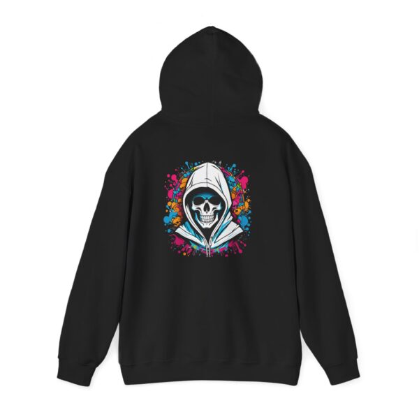 Hooded Skull Circle Graphic Hoodie