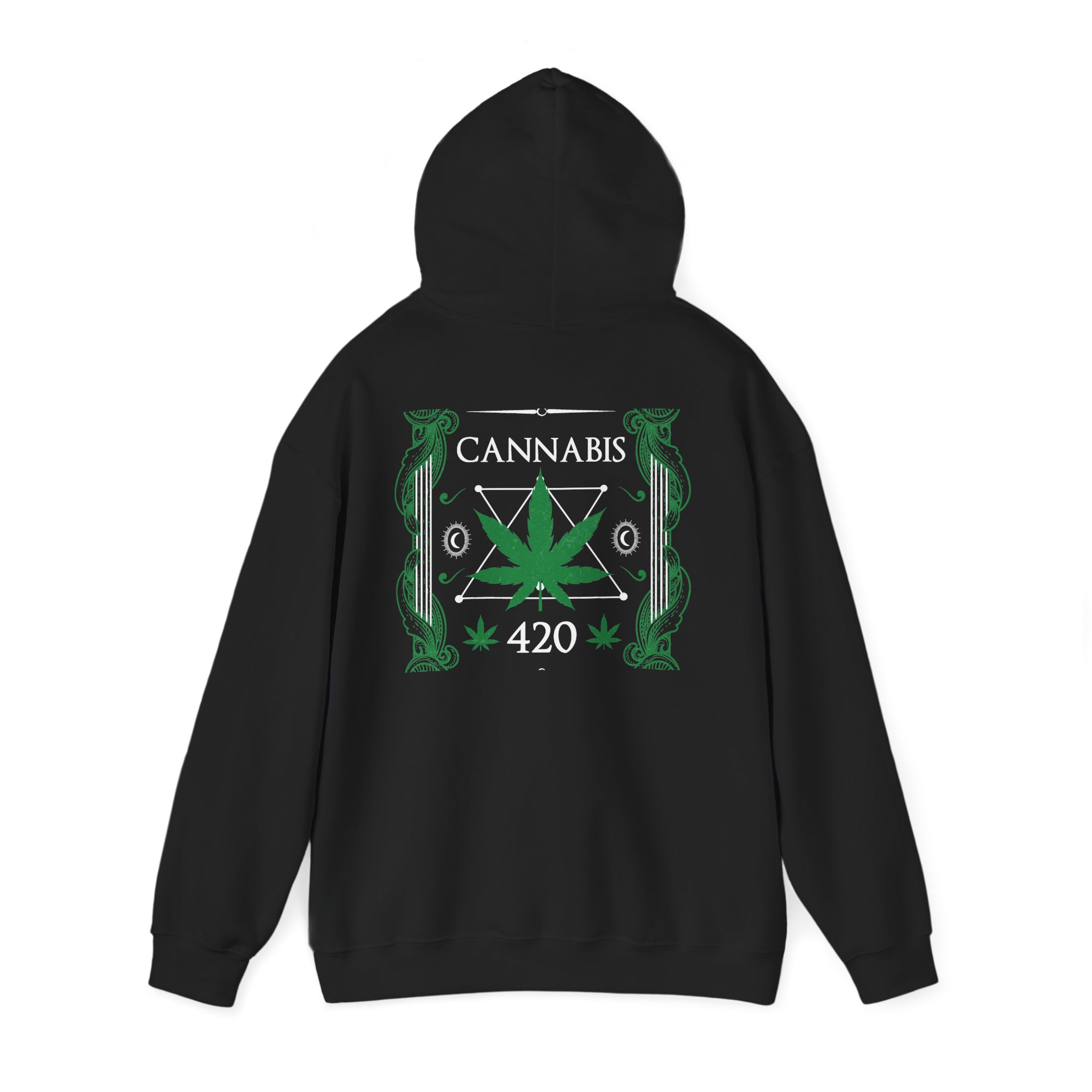 Cannabis 420 Seal Graphic Hoodie - Image 3