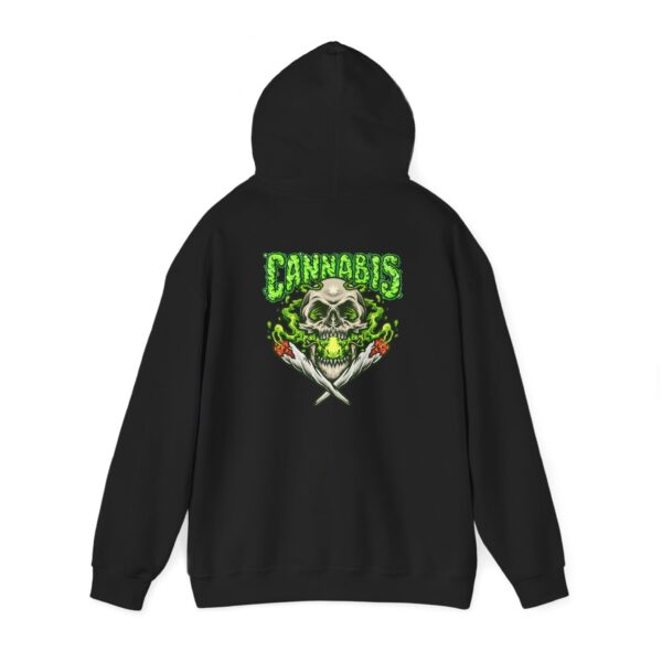 Leaf Stamp Skull Joints Graphic Hoodie