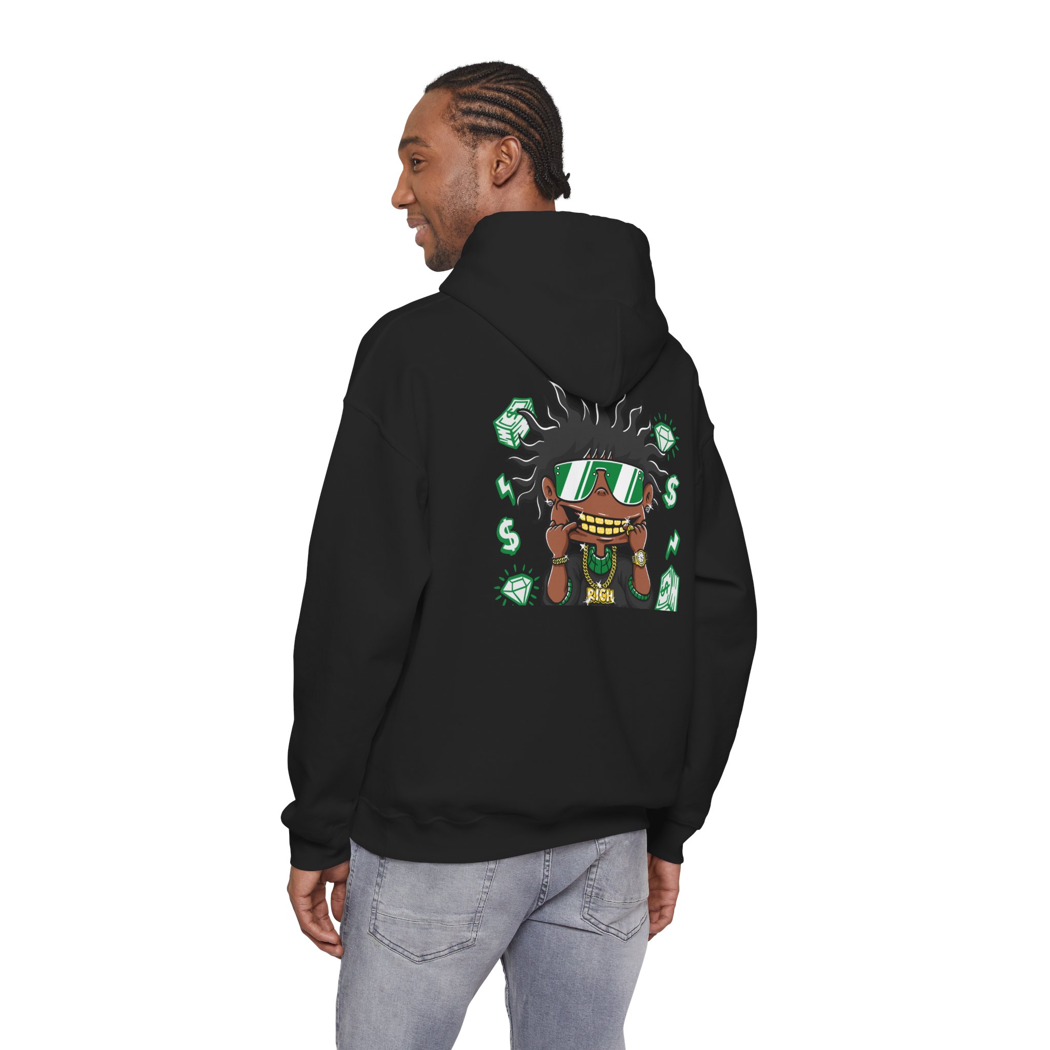 Visor Grill Rich Kid Graphic Hoodie - Image 7