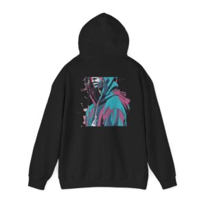 yellow hood portrait hoodie product photo 3