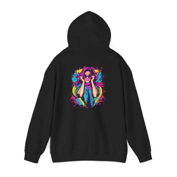 Pink Hair Sunglasses Graphic Hoodie