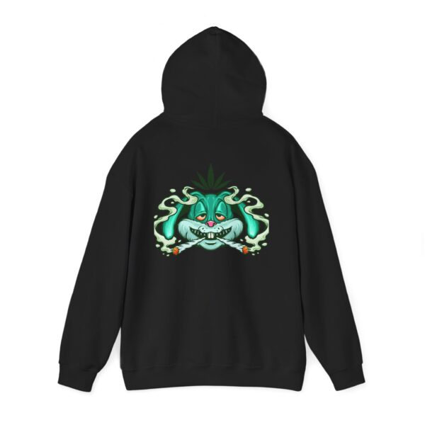 Teal Bunny Crossed Joints Graphic Hoodie