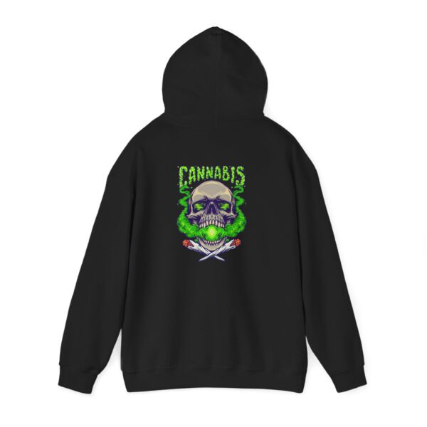 Green Smoke Skull Joints Graphic Hoodie