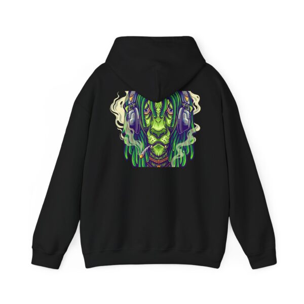 Headphones Green Lion Smoke Graphic Hoodie