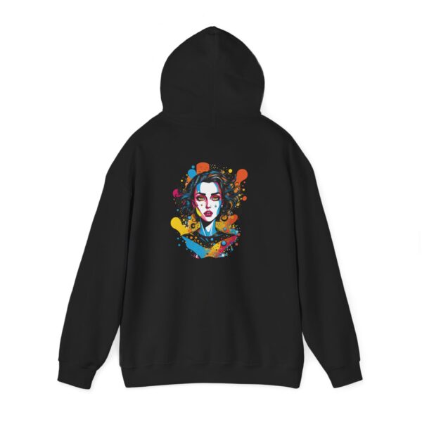 Paint Face Portrait Graphic Hoodie