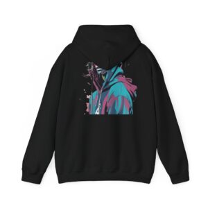yellow hood portrait hoodie product photo 2