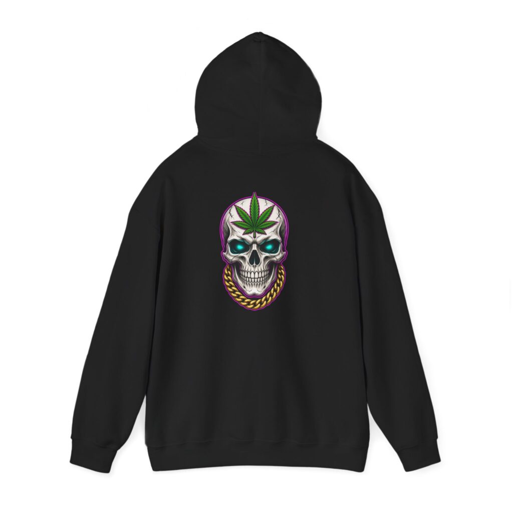 Gold Chain Skull Graphic Hoodie