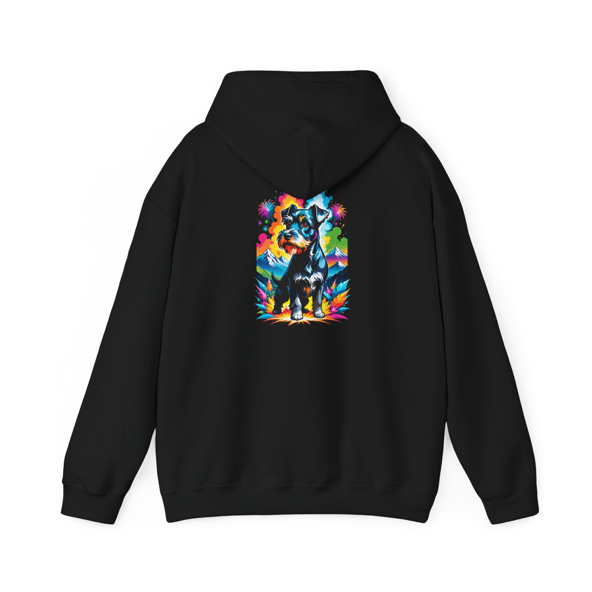 Fireworks Terrier Graphic Hoodie - Image 3