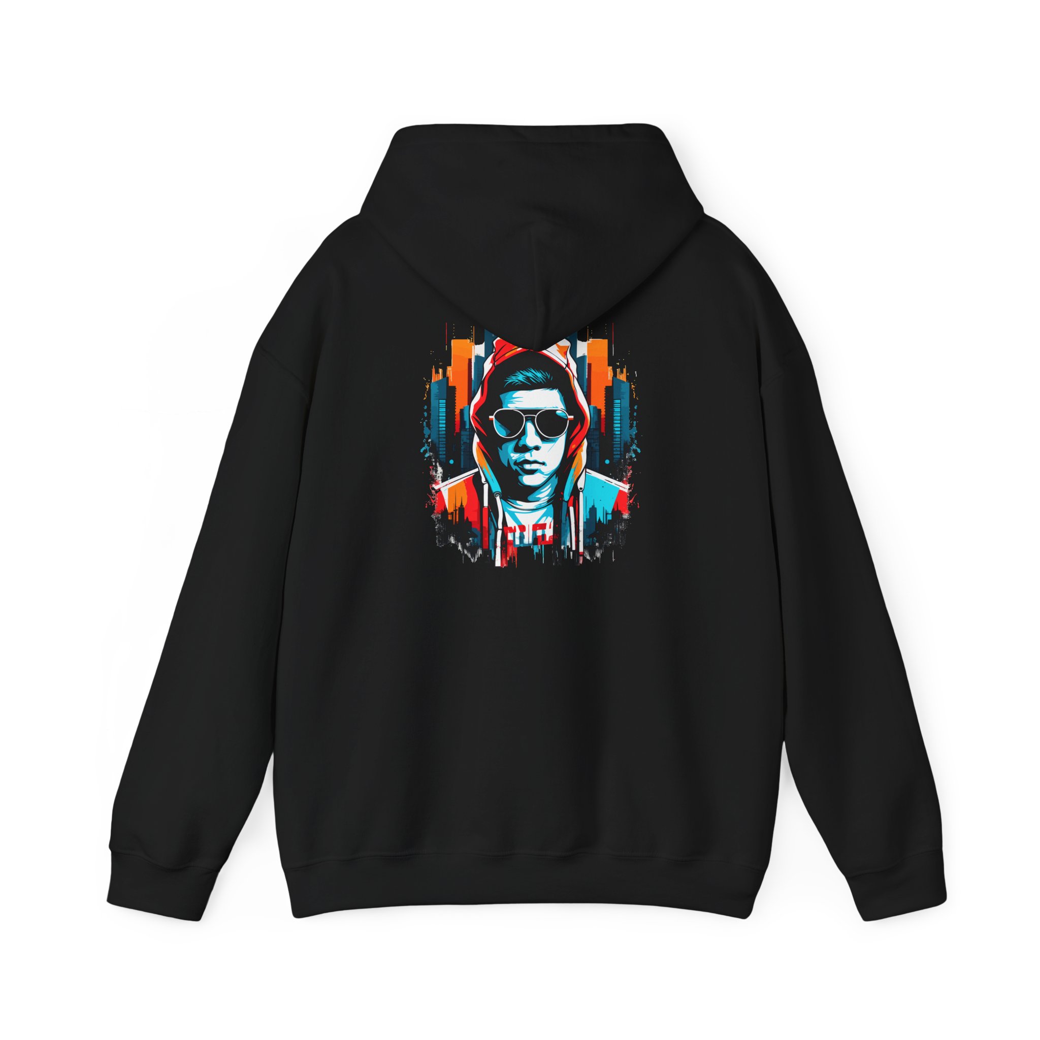 City Hood Sunglasses Graphic Hoodie - Image 3