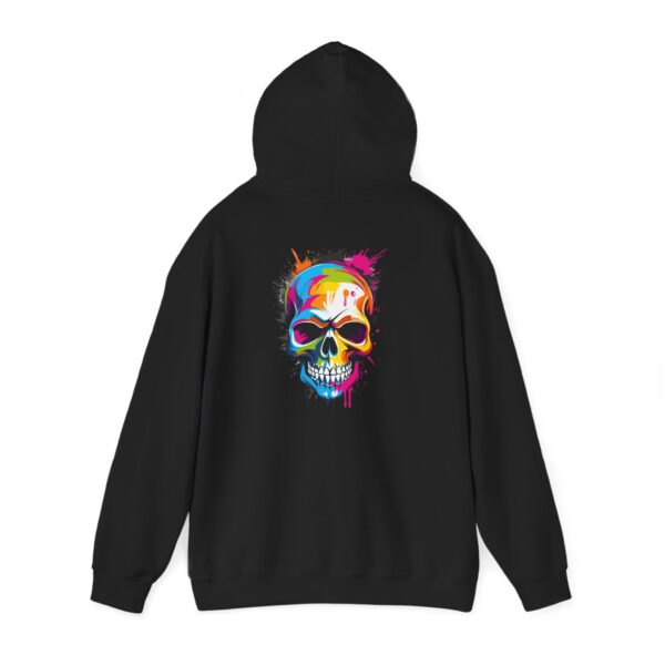 Rainbow Drip Skull Graphic Hoodie