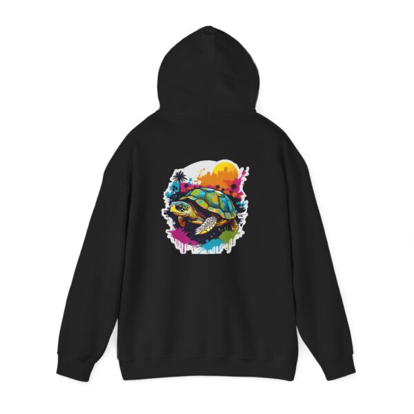 Sunset Turtle City Graphic Hoodie