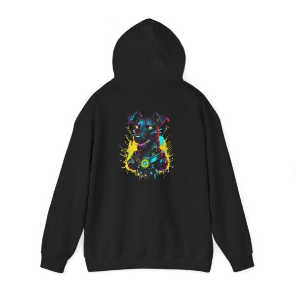 Cyber Dog Portrait Graphic Hoodie
