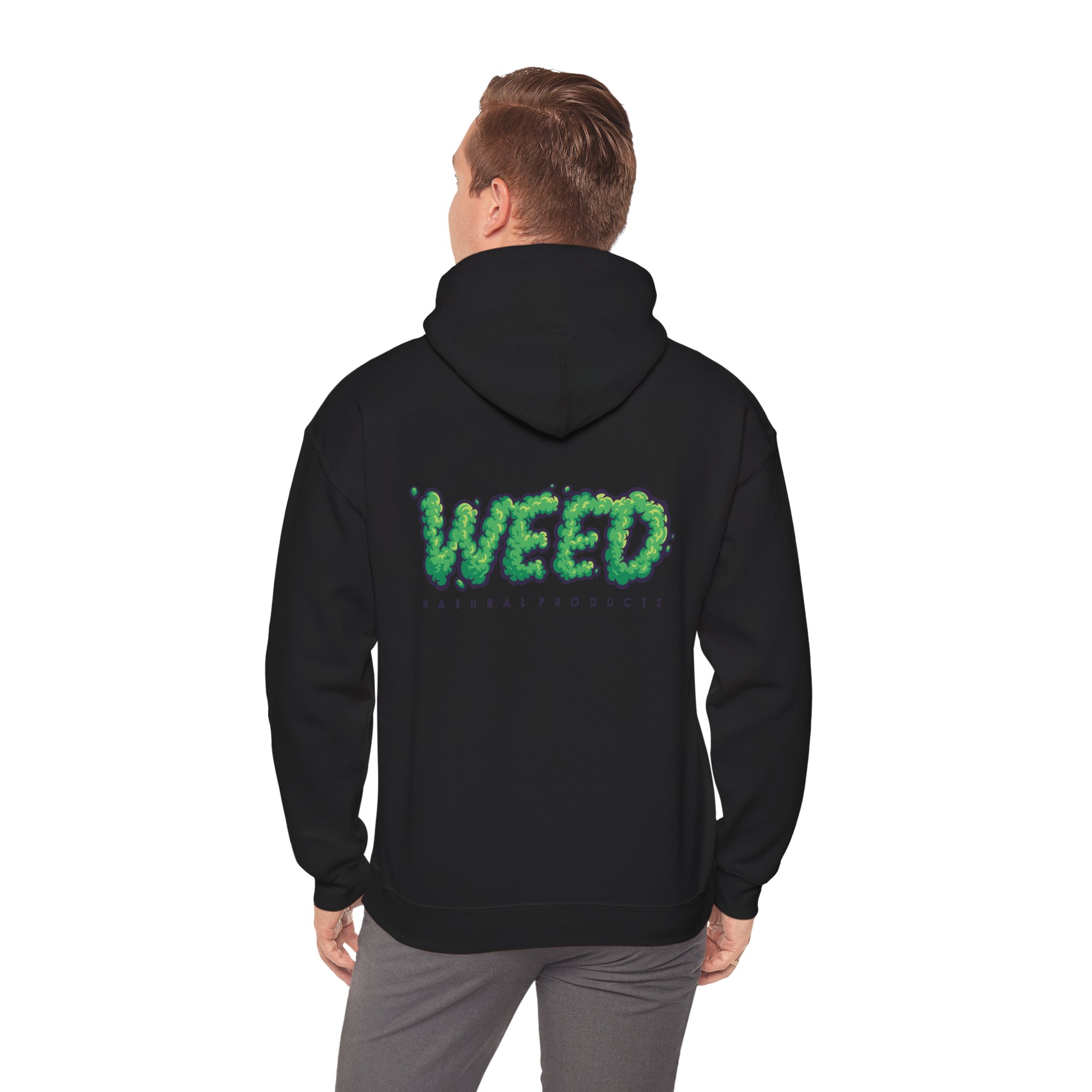 Weed Smoke Lettering Graphic Hoodie - Image 5