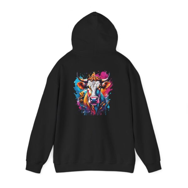 Paint Bull Portrait Graphic Hoodie