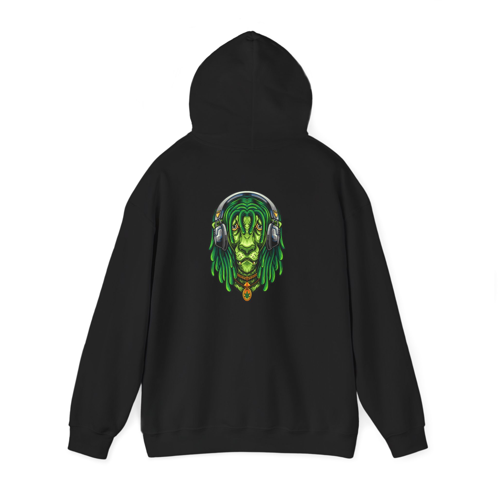 Dreadlock Lion Headphones Graphic Hoodie