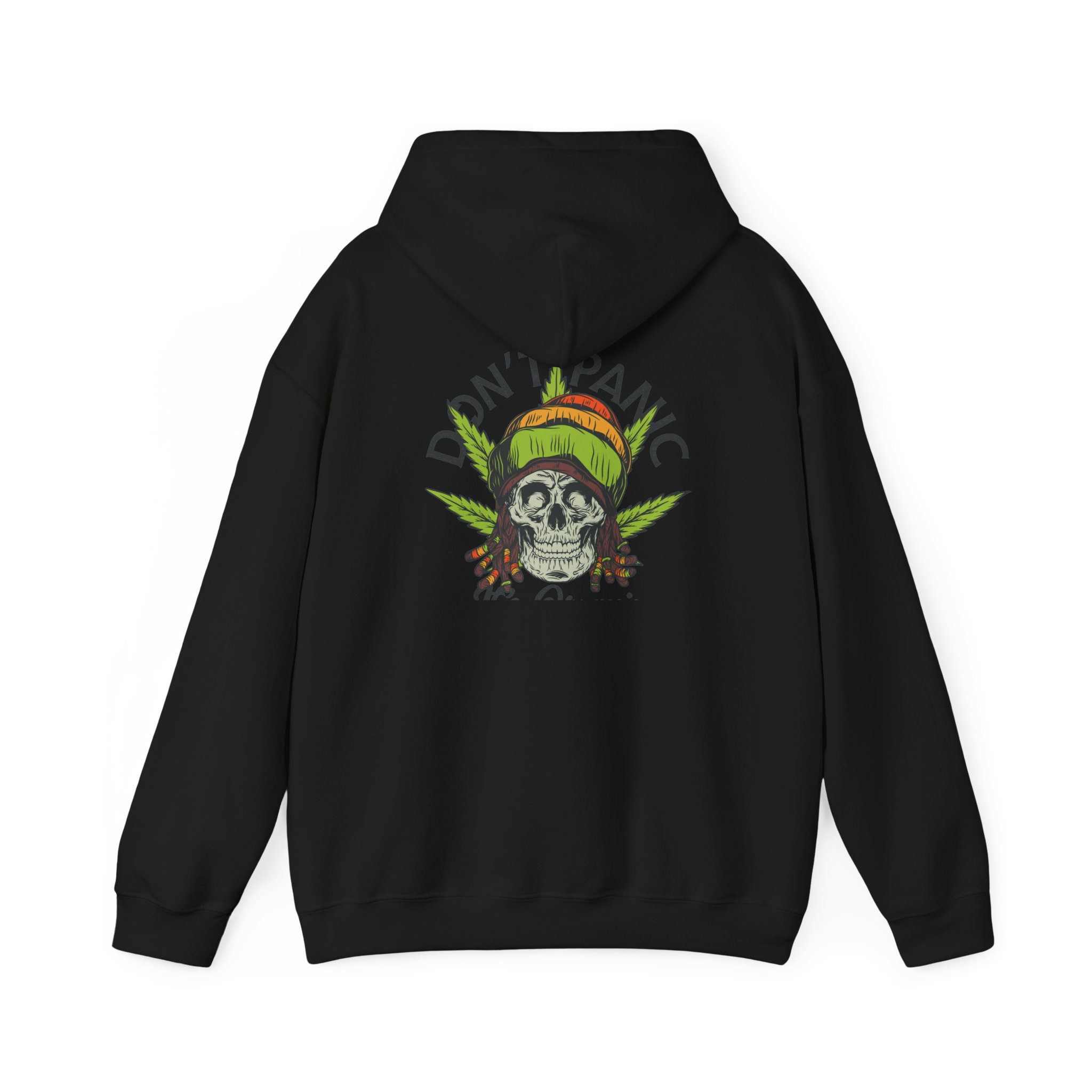 Dont Panic Organic Skull Graphic Hoodie