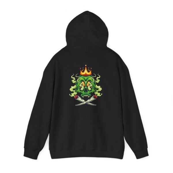 Crowned Green Skull Joints Graphic Hoodie
