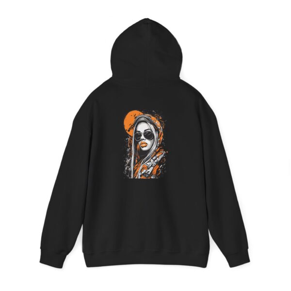 Orange Hood Aviator Graphic Hoodie