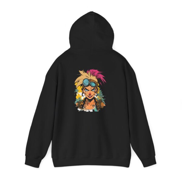 Goggle Mohawk Portrait Graphic Hoodie