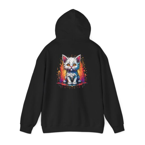 Paint Kitten Portrait Graphic Hoodie