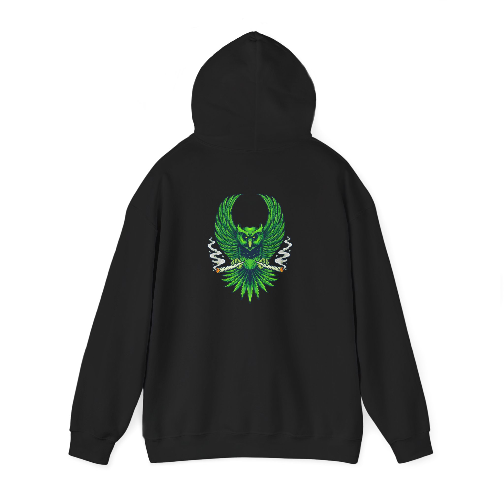 Owl Leaf Wings Joints Graphic Hoodie