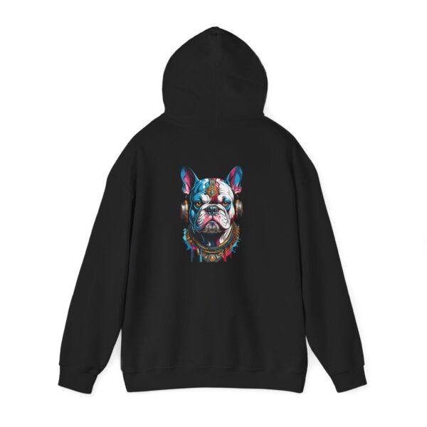 Cyber Bulldog Headphones Graphic Hoodie