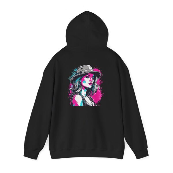 Fedora Pop Portrait Graphic Hoodie
