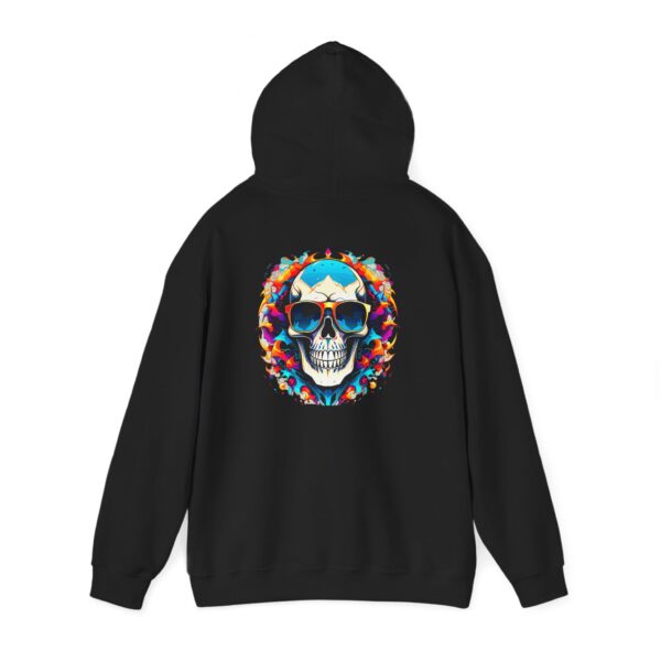 Aviator Flame Skull Graphic Hoodie