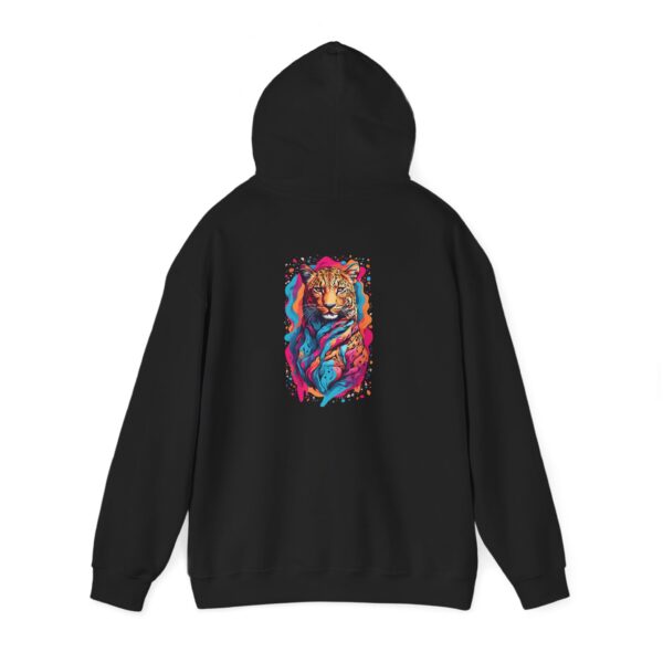 Color Leopard Portrait Graphic Hoodie