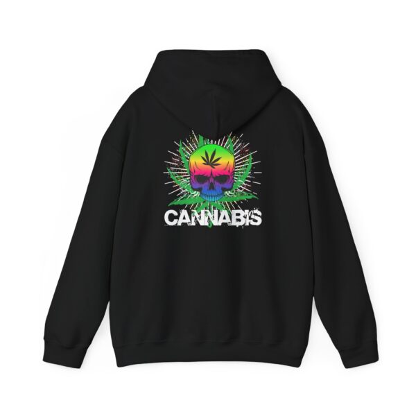 Rainbow Cannabis Skull Graphic Hoodie